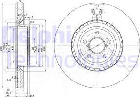 Delphi BG3818 - Féktárcsa www.parts5.com