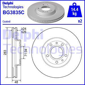 Delphi BG3835C - Brake Disc www.parts5.com