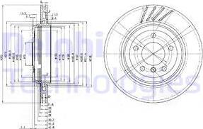 Delphi BG3831 - Тормозной диск www.parts5.com