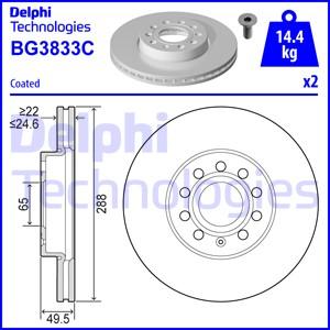 Delphi BG3833-C - Bremsscheibe www.parts5.com