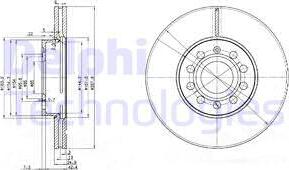 Delphi BG3833-C - Bremsscheibe www.parts5.com