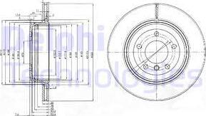 Delphi BG3872 - Disc frana www.parts5.com