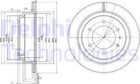 Delphi BG3353 - Brake Disc www.parts5.com