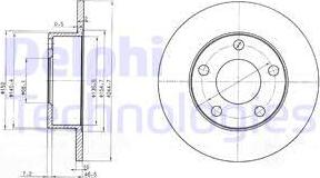 Delphi BG3382 - Brzdový kotúč www.parts5.com