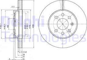 Delphi BG3334 - Brake Disc www.parts5.com