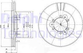 Delphi BG3378 - Disc frana www.parts5.com