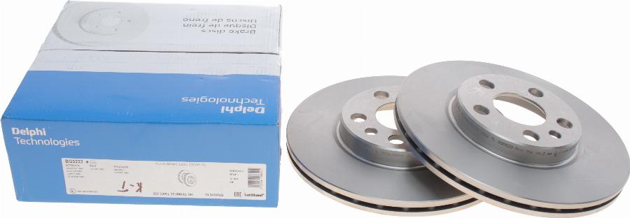 Delphi BG3222 - Disque de frein www.parts5.com