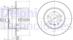 Delphi BG3274 - Тормозной диск www.parts5.com