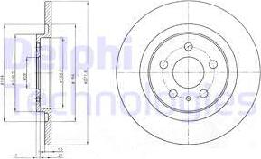 Delphi BG3741 - Disc frana www.parts5.com