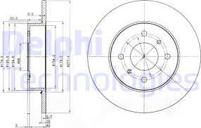 Delphi BG3764 - Fren diski www.parts5.com