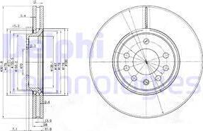 Delphi BG3772C - Disc frana www.parts5.com