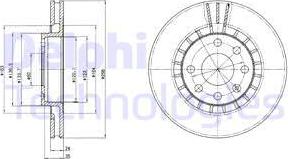 Delphi BG2443 - Kočioni disk www.parts5.com