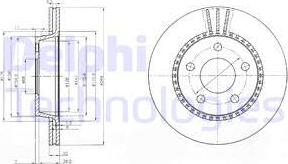 Delphi BG2519 - Brake Disc www.parts5.com