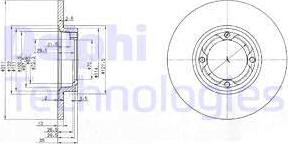 Delphi BG2533 - Féktárcsa www.parts5.com