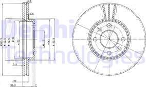 Delphi BG2693 - Тормозной диск www.parts5.com