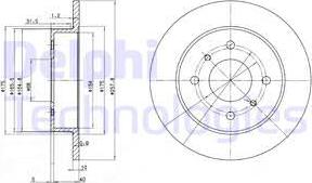 Delphi BG2633 - Brake Disc www.parts5.com