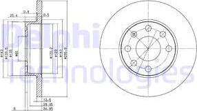 Delphi BG2148 - Kočioni disk www.parts5.com