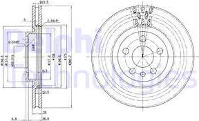 Delphi BG2844 - Brake Disc www.parts5.com