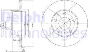 Delphi BG2845 - Brake Disc www.parts5.com