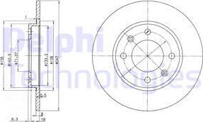 Delphi BG2800 - Спирачен диск www.parts5.com