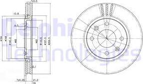 Delphi BG2871 - Kočni disk www.parts5.com