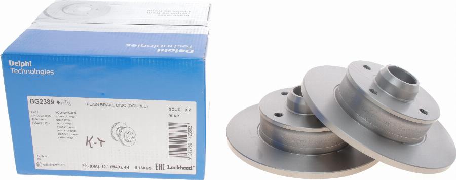 Delphi BG2389 - Brake Disc www.parts5.com