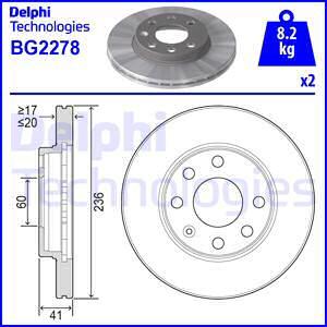 Delphi BG2278 - Kočioni disk www.parts5.com