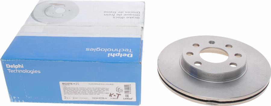 Delphi BG2278 - Kočioni disk www.parts5.com