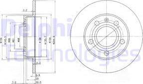 Delphi BG2753C - Féktárcsa www.parts5.com