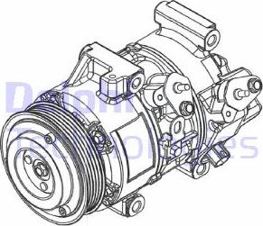 Delphi CS20495 - Kompresor, klimatyzacja www.parts5.com