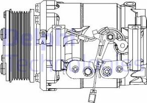 Delphi CS20492 - Compressor, air conditioning www.parts5.com