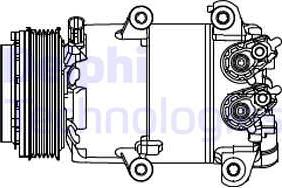 Delphi CS20466 - Kompresör, klima sistemi www.parts5.com