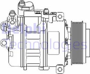 Delphi CS20479 - Συμπιεστής, συστ. κλιματισμού www.parts5.com