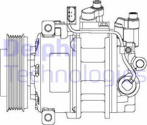 Delphi CS20475 - Kompresor, klimtatska naprava www.parts5.com