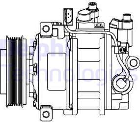 Delphi CS20546 - Kompresor, klimatizace www.parts5.com