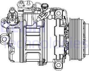 Delphi CS20547 - Συμπιεστής, συστ. κλιματισμού www.parts5.com