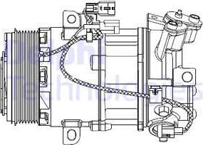 Delphi CS20550 - Kompresor, klimtatska naprava www.parts5.com