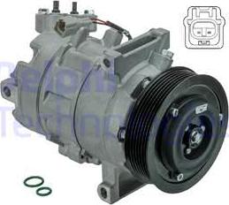 Delphi CS20502 - Compressor, air conditioning parts5.com