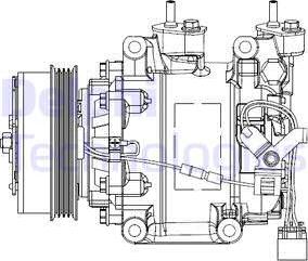 Delphi CS20515 - Compresor, climatizare www.parts5.com