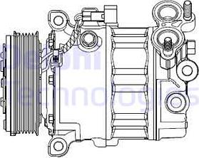 Delphi CS20512 - Compresor, climatizare www.parts5.com