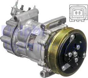 Delphi CS20538 - Compressor, air conditioning www.parts5.com