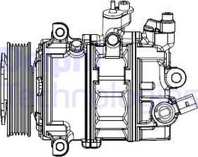 Delphi CS20529 - Kompresor klimatizácie www.parts5.com