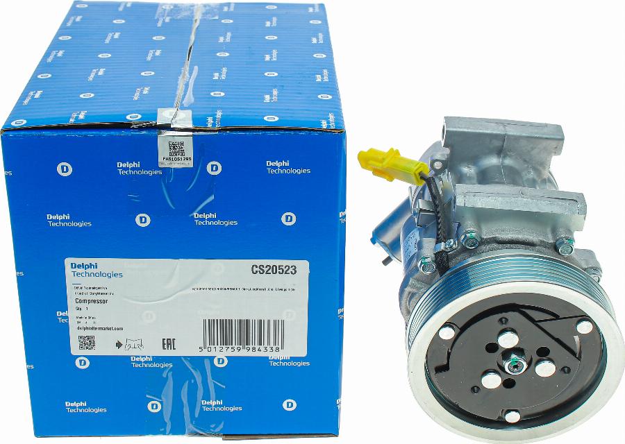 Delphi CS20523 - Συμπιεστής, συστ. κλιματισμού www.parts5.com