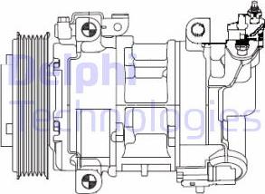 Delphi CS20325 - Компресор, климатизация www.parts5.com