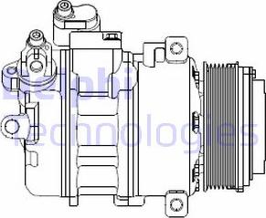 Delphi CS20370 - Compresor, aire acondicionado www.parts5.com