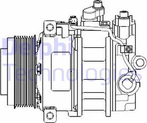 Delphi CS20378 - Kompresor, klimatyzacja www.parts5.com