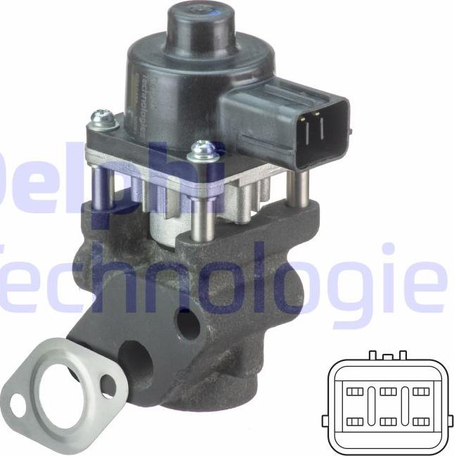 Delphi EG10454-12B1 - Supapa EGR www.parts5.com