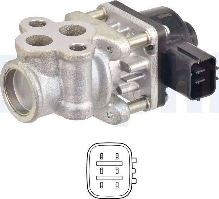 Delphi EG1061112B1 - EGR Valve www.parts5.com