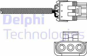 Delphi ES10969-12B1 - Sonda Lambda parts5.com