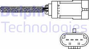 Delphi ES10793-12B1 - Лямбда-зонд, датчик кислорода www.parts5.com